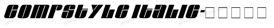 Compstyle Italic字体转换